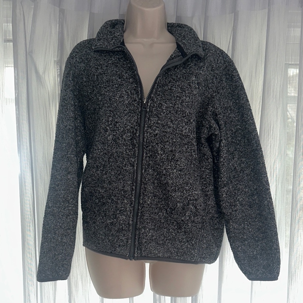 Uniqlo Women's Gray Teddy Jacket